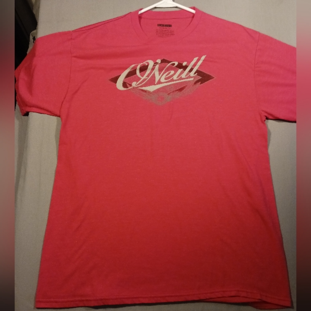 Mens O’Neil T-Shirt Red Premium Fit Size Large